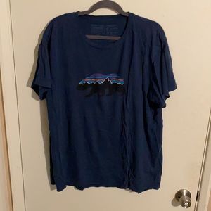 Shorts sleeve tshirt blue Patagonia
